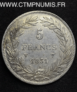 5 FRANCS ARGENT LOUIS PHILIPPE 1831 W LILLE