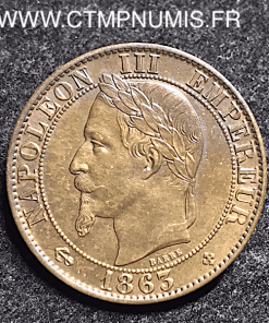 5 CENTIMES NAPOLEON  1863 BB STRASBOURG