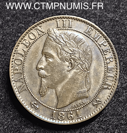 5 CENTIMES NAPOLEON III LAUREE 1861 K BORDEAUX