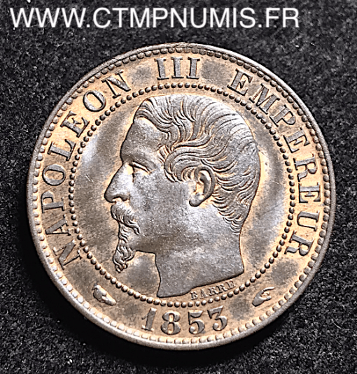 5 CENTIMES NAPOLEON III 1853 A PARIS