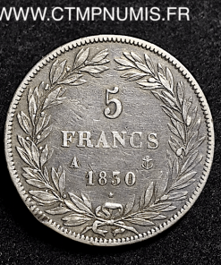 5 FRANCS ARGENT LOUIS PHILIPPE SANS I 1830