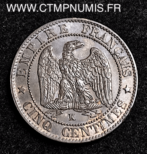 5 CENTIMES NAPOLEON III 1854 K BORDEAUX