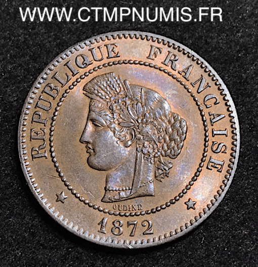 5 CENTIMES CERES 1872 K BORDEAUX