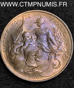 5 CENTIMES DANIEL DUPUIS 1900