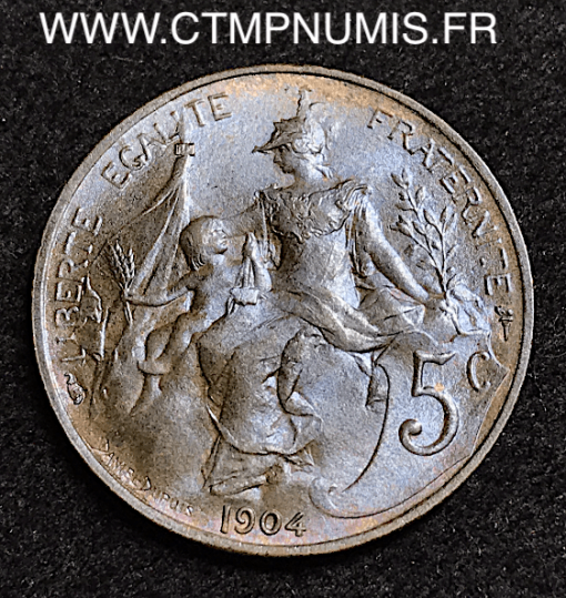 5 CENTIMES DANIEL DUPUIS 1904