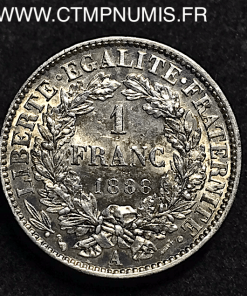 1 FRANC ARGENT CERES 1888A PARIS SUP