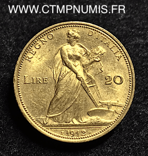 20 LIRE OR ITALIE 1912