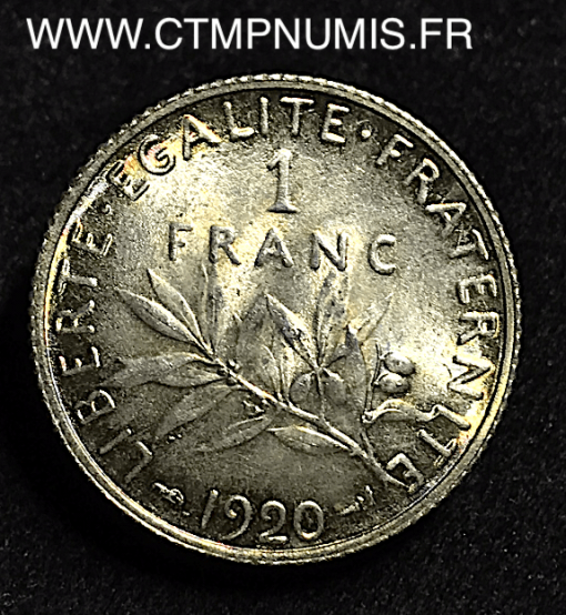 1 FRANC SEMEUSE 1920 SPL