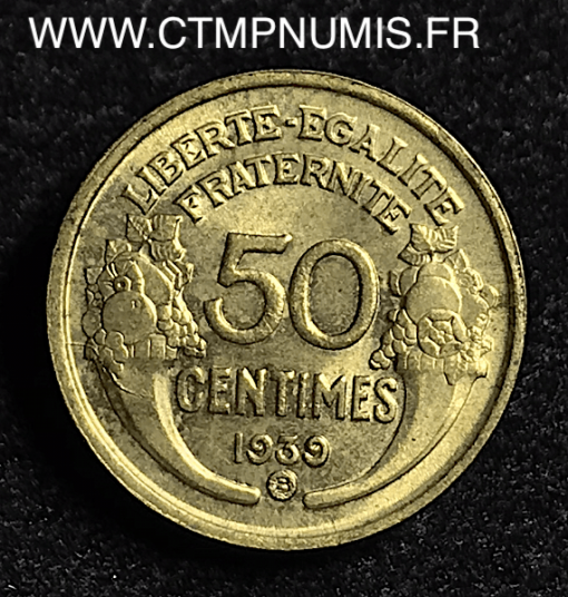 50 CENTIMES MORLON 1939 BRUXELLES B