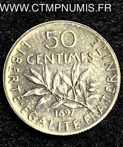 50 CENTIMES ARGENT SEMEUSE 1897