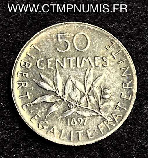 50 CENTIMES ARGENT SEMEUSE 1897