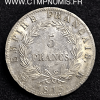 5 FRANCS ARGENT NAPOLEON I° EMPIRE 1813 M TOULOUSE