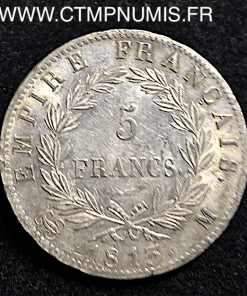 5 FRANCS ARGENT NAPOLEON I° EMPIRE 1813 M TOULOUSE