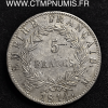 5 FRANCS ARGENT NAPOLEON 1814 TOULOUSE