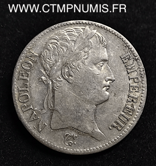 5 FRANCS ARGENT NAPOLEON 1814 M TOULOUSE