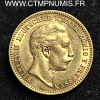 ALLEMAGNE  PRUSSE   10 MARK  OR    GUILLAUME II   1906 A  SUP