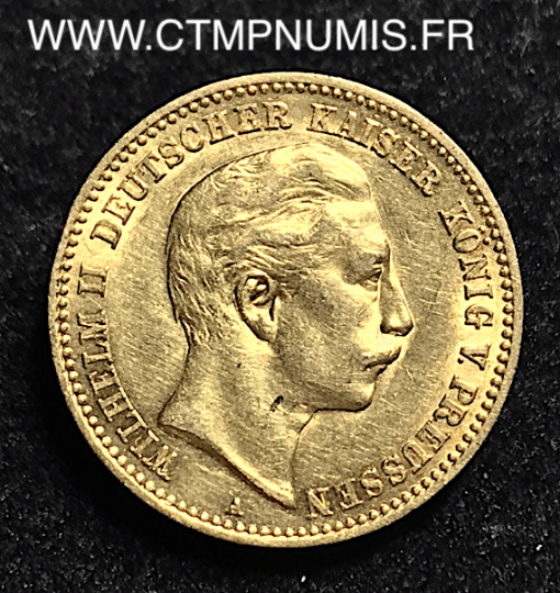 ALLEMAGNE  PRUSSE   10 MARK  OR    GUILLAUME II   1906 A  SUP