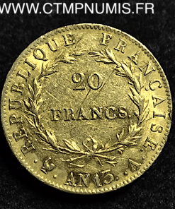 20 FRANCS OR NAPOLEON AN 13 A PARIS