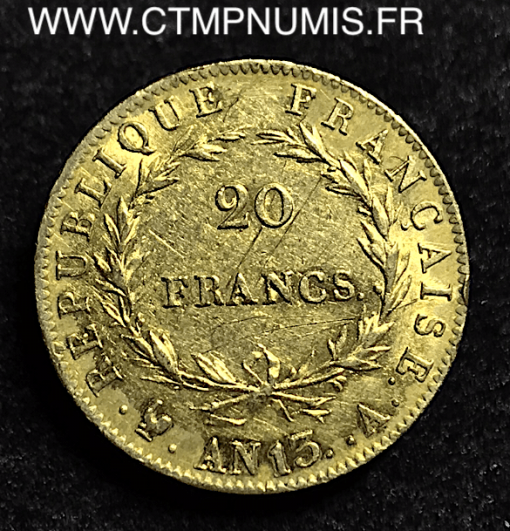 20 FRANCS  OR   NAPOLEON  AN 13 A  PARIS