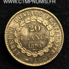 20 FRANCS OR  GENIE   III° REPUBLIQUE   1895 A  PARIS