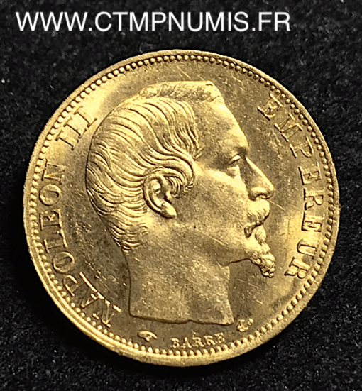 20 FRANCS OR NAPOLEON III 1860 A PARIS SPL