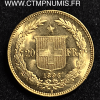 SUISSE 20 FRANCS OR HELVETIA 1896 B BERNE