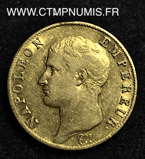 40 FRANCS  OR   NAPOLEON    1806 U  TURIN