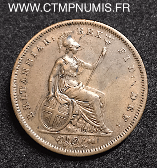 GRANDE BRETAGNE 1 PENNY GEORGES IV 1826