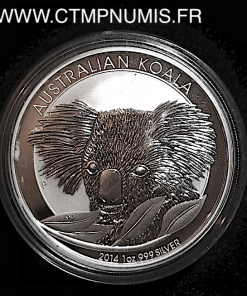 AUSTRALIE   1 DOLLAR   ARGENT  KOALA   2014