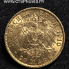 ALLEMAGNE  PRUSSE  20 MARK  OR 1910 A    SUP