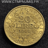 ITALIE VATICAN  20 LIRE  OR   PIE IX  1868 R  ROME