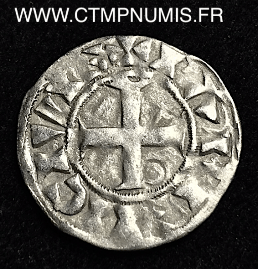 LOUIS VII DENIER ARGENT 3° TYPE FRANCO TTB