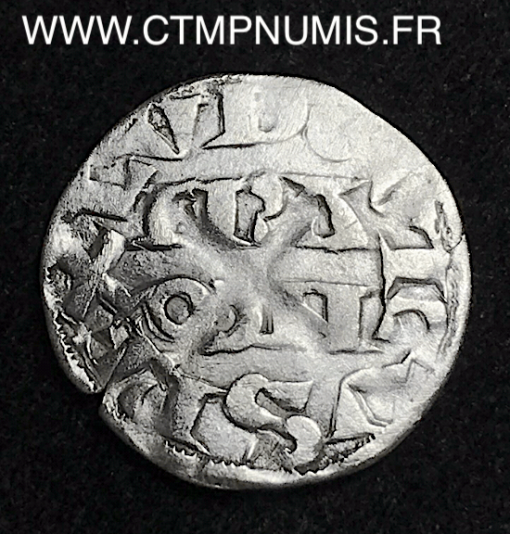 LOUIS VII DENIER ARGENT 3° TYPE FRANCO