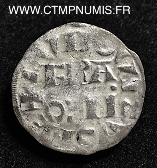 LOUIS VII    DENIER  ARGENT   4° TYPE