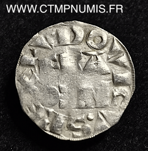 LOUIS VII DENIER  ARGENT   3° TYPE   LUDOVICU.S