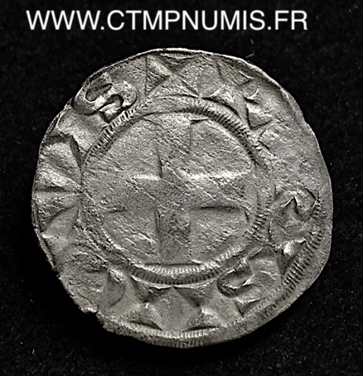 LOUIS VII    DENIER  ARGENT    3° TYPE    INVERSE