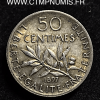 50 CENTIMES ARGENT SEMEUSE 1897 SPL