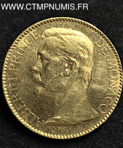 MONACO 100 FRANCS OR ALBERT I° 1896 