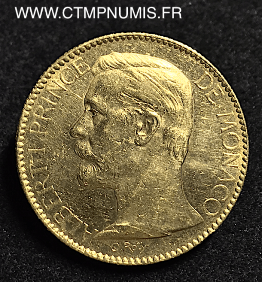 MONACO 100 FRANCS OR ALBERT I° 1896