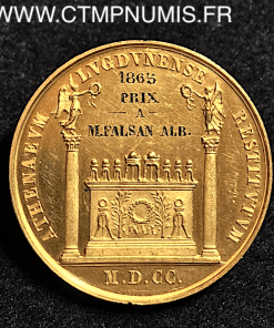 MEDAILLE  OR   AUTEL DE LYON    PAR BARRE  1828