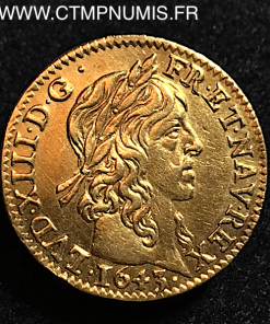 LOUIS XIII DEMI LOUIS OR 1643 A PARIS 