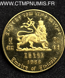 ETHIOPIE 50 DOLLARS OR ALLE SELASSIE 1966