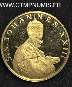 VATICAN MEDAILLE OR JEAN XXIII COURONNE  1958