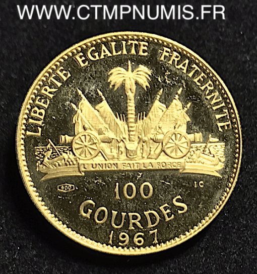 HAITI 100 GOURDES OR 1967