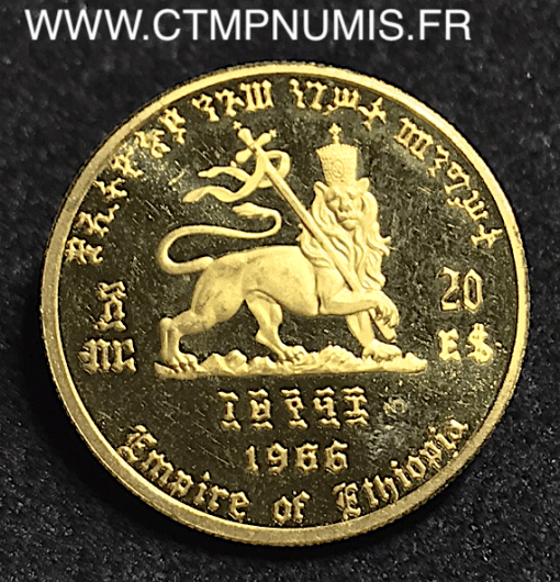 ETHIOPIE   20 DOLLARS  OR  HALL SELASSIE   1966