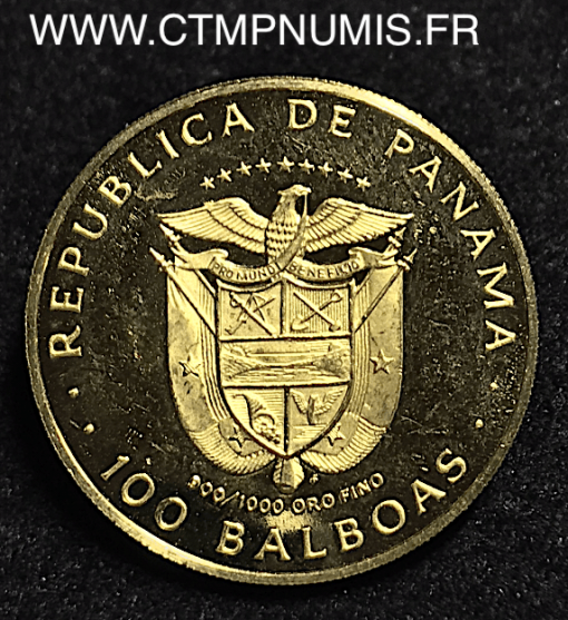 PANAMA 100 BALBOAS OR VASCO BALBOA 1975