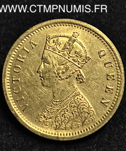 INDES BRITANIQUE   1 MOHUR  OR 1862  VICTORIA  