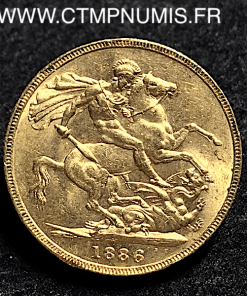 AUSTRALIE,1,SOUVERAIN,OR,1886,M,MEBOURNE,