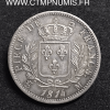 5 FRANCS ARGENT BUSTE HABILLE 1814 TOULOUSE