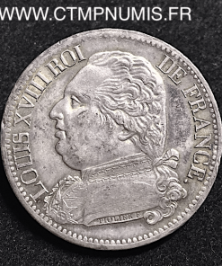 5 FRANCS ARGENT BUSTE HABILLE 1814 TOULOUSE